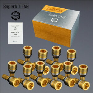 SUP-141540/60FG�ySuperb TITAN�z�V���p�[�u �`�^���{���g M14x1.5�i60�x�e�[�p�[�j�t���A�S�[���h ��40mmx20�{�i�ЊO�z�C�[�����j