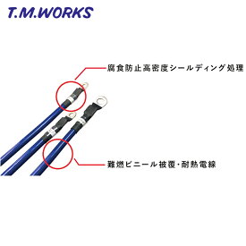 BPM18 T.M.WORKS【TMワークス】パワードアースケーブル エアトレック CU2W・CU4W E/G: 4G63・4G64