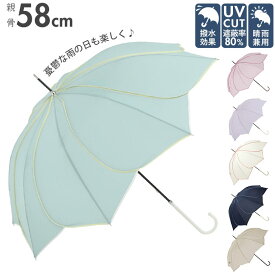 傘 レディース 長傘 楽天 日傘 軽量 ブランド because 晴雨兼用 uvカット 約 60cm 58cm 約 60センチ 58センチ 婦人傘 晴雨兼用傘 シンプル おしゃれ 通勤 通学 雨傘 かさ 雨具 レイングッズ