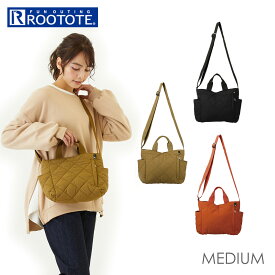 ルートート ショルダー 楽天 斜めがけ 大人 ショルダーバッグ レディース ROOTOTE 小さめ 自立 トートバッグ 2way トート 撥水 はっ水 通勤 通学 サブバッグ スクエア SQUARE キルティング おしゃれ シンプル カジュアル ナチュラル 2994 SN.スクエア2way.ダイヤキルト-D