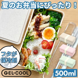 1段 弁当箱 500ml 保冷 楽天 GEL-COOL ランチボックス 一段 1段 お弁当箱 ジェルクール square スクエア L 500 ジェラート plain プレーン お弁当 ランチ 女子 大人 保冷剤 内蔵 保冷剤一体型 蓋を外して 本体のみ レンジ対応 食洗機対応 お弁当グッズ 大人用弁当箱