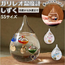 ガリレオ温度計 楽天 室内 ガラスフロート温度計 おしゃれ シンプル ガリレオ 温度計 気象計 ガラス 雑貨 天気 天候 サイエンス 科学 インテリア オブジェ しずくSS 333-212 333-216 新生活 新築