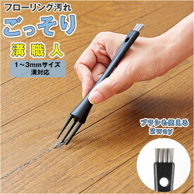 フローリング 掃除 道具 楽天 掃除 ブラシ 汚れごっそり溝職人 掃除ブラシ フローリング汚れごっそり溝職人 隙間掃除 ミニブラシ 床掃除 ヘラ へら すき間掃除 すき間洗いブラシ 巾木 レール 掃除用品 グッズ 生活雑貨
