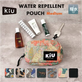 kiu ポーチ キウ K292 楽天 コスメポーチ 小物入れ 化粧ポーチ 小さめ メイクポーチ コインケース タバコポーチ 旅行 トラベル おしゃれ かわいい 撥水 レディース メンズ ウォーターリペレントポーチ M アウトドア フェス レディースバッグ