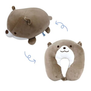 クッション ネックピロー 楽天 かわいい クルント ぬいぐるみ ウミリウム おしゃれ 首枕 飛行機 車 旅行 キャンプ ピロークッション 子供 キッズ 枕 ギフト クルント2wayクッション 雑貨