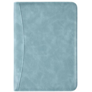 バインダー A5 メモ 電卓 楽天 ポケット付き 二つ折り ペンホルダー 穴 メモ用紙 メモ帳 バインダー ルーズリーフ クリップ ジッパー バッグ ビジネス 多機能 オフィス ステーショナリー