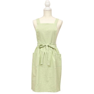 エプロン おしゃれ 大人 楽天 エプロンドレス ドレスエプロン 前掛け サーケル ギャザーエプロン レディース 前結び コットン 家事 キッチン 掃除 料理 綿100% 保育士 母の日 贈り物 ギフト