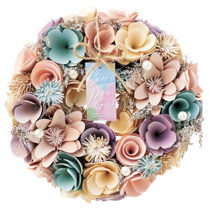 ナチュラルリース M 楽天 ギフト 造花 ブリザードフラワー フラワーアレンジメント 箱入り フラワーギフト オシャレ 玄関飾り かわいい 可愛い インテリア 玄関 リビング おしゃれ オールシ