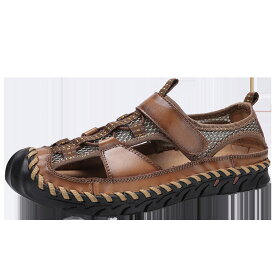 スポーツサンダル メンズ サンダル 楽天 ビーチシューズ アウトドアサンダル フラットシューズ メンズサンダル 本革 レザー 水陸両用 歩きやすい 履き心地が良い クッション 衝撃吸収 やわらかい 軽量 軽い 快適 防臭 速乾 通気性 フラット アウトドア