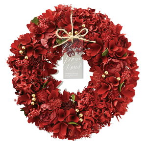 リース 造花 楽天 プリザーブドフラワー ナチュラルリース フラワーリース Lサイズ 壁飾り アートフラワー 玄関飾り フラワーアレンジメント フラワーギフト 花 植物 装飾 おしゃれ オシャ