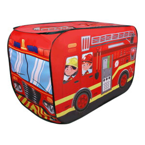 キッズテント 折りたたみ おしゃれ 楽天 乗り物 消防車 折り畳み テント キッズ 子供 車 男の子 女の子 プレイハウス プレイテント おもちゃ 秘密基地 くるま バス 室内 子ども 贈り物 クリス