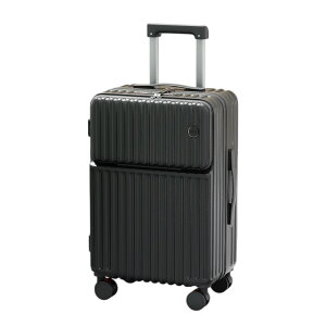 スーツケース フロントオープン 機内持ち込み 楽天 sサイズ ロック付き キャリーバッグ トランク トランクケース キャリーケース ドリンクホルダー フック 静音 軽量 大容量 前開き USBポー