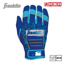 送料無料　野球　ソフトボール　バッティンググローブ　Franklin　フランクリン　両手用　父の日　一般　46215174　バッティング手袋　ブルー　草野球　カモフラ　大人　ユニセックス　専用BOX　限定　お洒落　2023