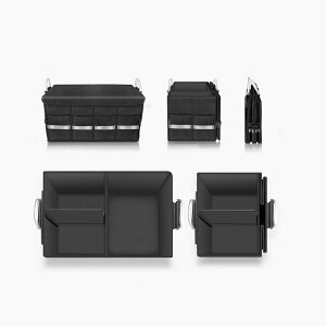 【全店舗8%OFFクーポン】車用収納ボックス 60x35x30cm カー用品 トランクボックス トランクボックス 防水 折畳み式 取っ手 大容量 滑り止めテープ ラゲッジルーム 多用途