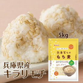 兵庫県産 もち麦 5kg キラリモチ マルヤナギ 国産 北播磨 雑穀 精麦 食物繊維