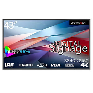 JAPANNEXT WplNXg fW^TCl[W JN-Si43UHDR-24 43^ 4K(3840×2160j /Ch