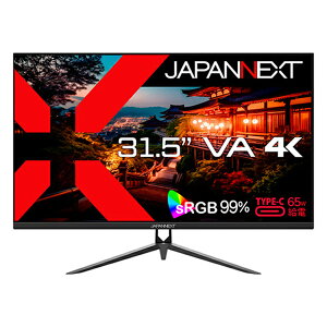 JAPANNEXT WplNXg PCj^[ JN-V315UHDR-C65W-N 31.5^ 4K(3840×2160j /Ch