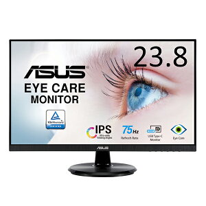 ASUS(GCX[X) USB-Cڑ PCj^[ Eye Care ubN VA24DCP 23.8^ tfBXvC