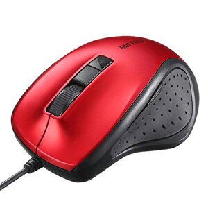 �o�b�t�@���[ BUFFALO �L��BlueLED���w���}�E�X �É�/5�{�^��/DPI�؂�ւ��{�^���^�C�v BSMBU300RD ���b�h