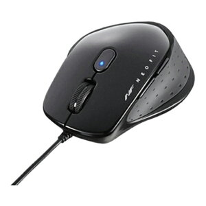 �o�b�t�@���[ BUFFALO �L�� BlueLED 5�{�^�� �l�I�t�B�b�g�}�E�X M�T�C�Y BSMBU510MBK �u���b�N