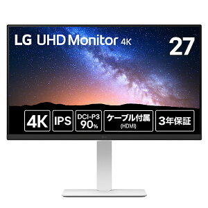 LG GW[ PCj^[ LG UHD Monitor 4K zCg 27US550-W 27^ 4K(3840×2160j /Ch