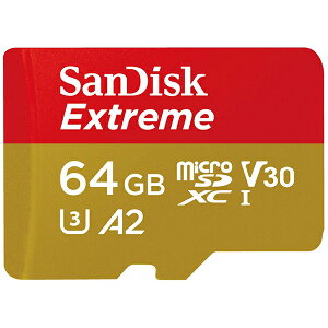 SanDisk SDSQXAH064GJN3MD SanDisk Extreme microSDXC UHS-IJ[h 64GB SDSQXAH-064G-JN3MD SDSQXAH-064G-JN3MD mClass10 /64GBn