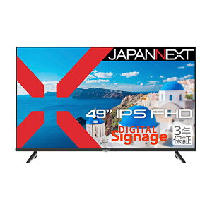 WplNXg(JAPANNEXT) JNIPS49FUH3 PCj^[ 3Nۏ JN-IPS49F-U-H3 49^ tHD(1920×1080) Ch