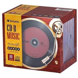 �o�[�x�C�^�� ���y�pCD-R 80�� AR80FHX10V6 ���R�[�h�����[�x�� 5�F�J���[�~�b�N�X 10���p�b�N