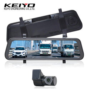 KEIYO(�P�C���[) AN-DM001 �^��@�\�̂Ȃ��V���v���ȃf�W�^���o�b�N�~���[ ��t���ȒP�ݒu �u���b�N