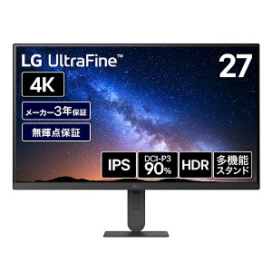 LG�G���N�g���j�N�X PC���j�^�[ 27�^ 4K(3840×2160�jLG UltraFine �u���b�N 27U710B-B