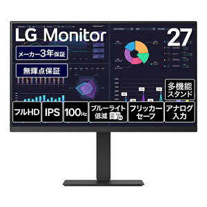 LG�G���N�g���j�N�X PC���j�^�[ 27�^ 27BF440B-B �t��HD(1920×1080) ���C�h 100Hz