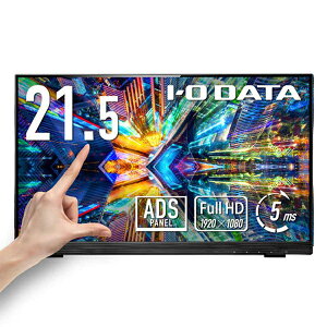 IODATA �A�C�E�I�[�E�f�[�^ 10�_�}���`�^�b�`�Ή����C�h�t���f�B�X�v���C LCD-MF225FDB-T 21.5�C���` �u���b�N