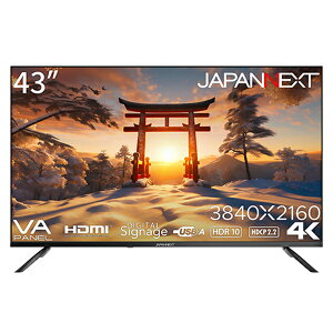 JAPANNEXT �W���p���l�N�X�g PC���j�^�[ JN-V43UHDR-U 43�^ 4K(3840×2160�j /���C�h