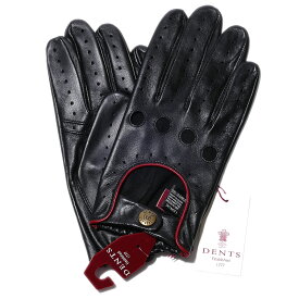 【10%OFF】デンツ【送料無料】DENTS ドライビング グローブ 5-1011 Black/Berry メンズ 手袋【手ぶくろ 男性用 】 ブランド ギフト 英国王室御用達 ロイヤルワラント[01][030410]
