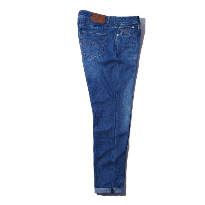 ブルネロクチネリ BRUNELLO CUCINELLI ライトデニム ラップデザイン  