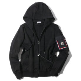 モンクレール スウェットジップアップパーカー 8G00020 999ブラック MONCLER 大きいサイズ メンズ[0304]