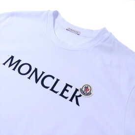 モンクレール Tシャツ 8C00024 001ホワイト MONCLER メンズ 半袖 ブランド 大きいサイズ