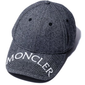 【決算SALE】モンクレール ヘリンボーン ベースボールキャップ 3B00020 990 MONCLER メンズ ブランド ギフト 帽子[0304]