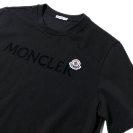 2023AW モンクレール Tシャツ 8C00047 999ブラック MONCLER メンズ 半袖 2023年秋冬