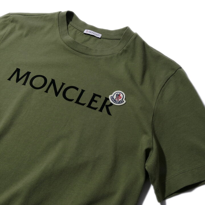 楽天市場】2023SS NEWモンクレール Tシャツ 8C00064 875オリーブカーキ  