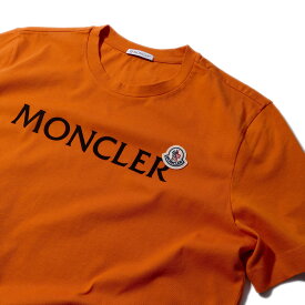 2023SS モンクレール Tシャツ 8C00064 336オレンジ MONCLER メンズ 半袖 2023年春夏