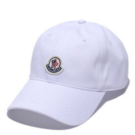 2023SS モンクレール ベースボールキャップ 3B00035 001ホワイト MONCLER メンズ ブランド ギフト 帽子 2023年春夏