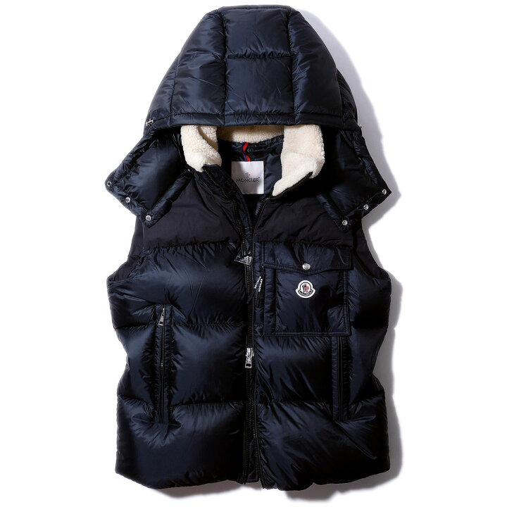 楽天市場】モンクレール ダウンベスト OUST 999ブラック MONCLER ジレ  
