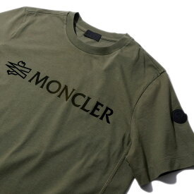 2023AW モンクレール Tシャツ 8C00016 818カーキ MONCLER メンズ 半袖 2023年秋冬[0304]