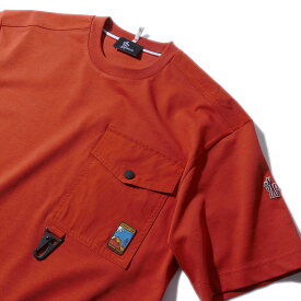 【50%OFF】モンクレール グルノーブル Tシャツ 8C00001 341オレンジ MONCLER メンズ 半袖 大きいサイズ ブランド[030450]