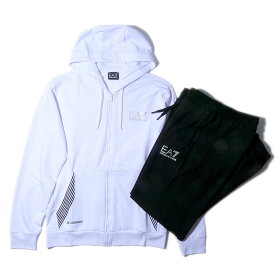 【30％割引】EA7 TRAINING 7 LINES スウェット セットアップ パーカー 3DPV54 PJLIZ フーディーエンポリオ アルマーニ メンズ 上下 ジャージ イーエーセブン トラックスーツ 大きいサイズ ブランド[090430]