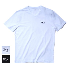 【30％割引】EA7 VネックTシャツ 8NPT27 TRAIN CORE ID エンポリオ アルマーニ メンズ おしゃれ 半袖 ウエア 大きいサイズ ブランド 2025年春夏[090430]