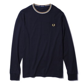 フレッドペリー ツインティップ ロングスリーブTシャツ M9602 FRED PERRY メンズ ロンT 長袖 2025年春夏[030420]