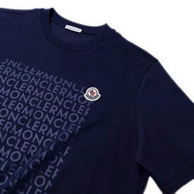 モンクレール Tシャツ 8C00035 780ネイビー MONCLER メンズ 半袖 大きいサイズ ブランド