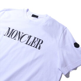 モンクレール Tシャツ 8C00031 001ホワイト MONCLER メンズ 半袖 大きいサイズ ブランド